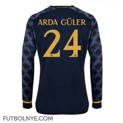 Camiseta Real Madrid Arda Guler #24 Visitante Equipación 2023-24 manga larga